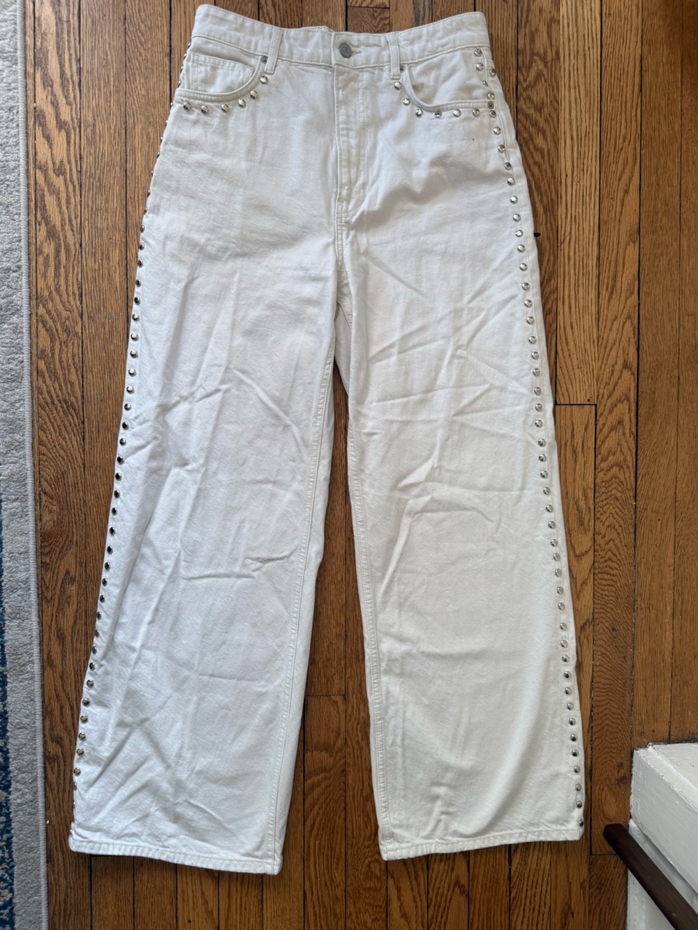 Reformation Fior De Latte Studded Jeans - Size 29